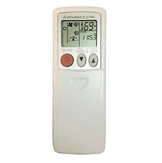 Mitsubishi M Series Ductless Air Conditioner Remote