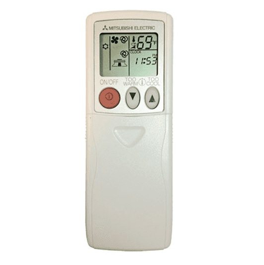 Mitsubishi M Series Ductless Heat Pump Remote